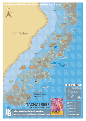 Map of Koh Tachai Reef