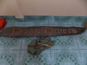  Sign writing for a Pirate Shop