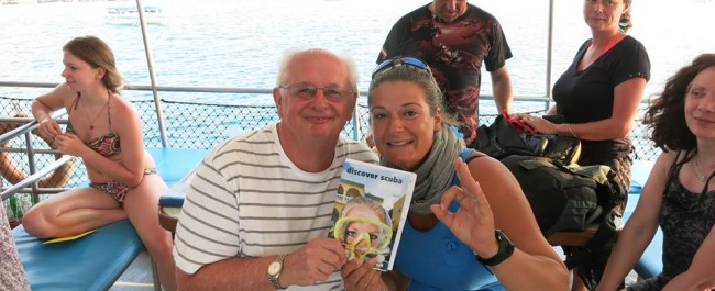 Discover Scuba Diving with customers