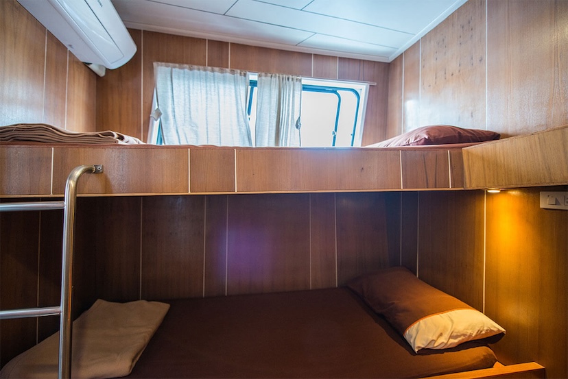 MV Camic twin bunk cabin