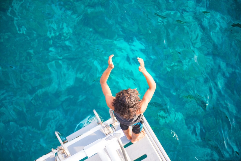 Person on Camic's dive deck