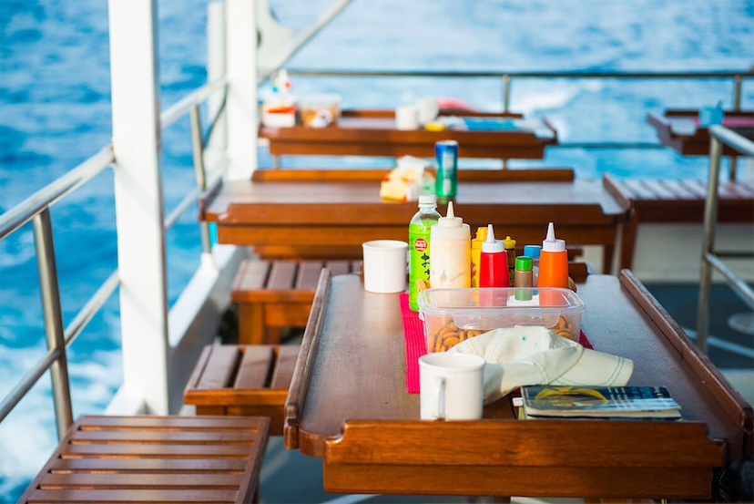 MV Camin dining area