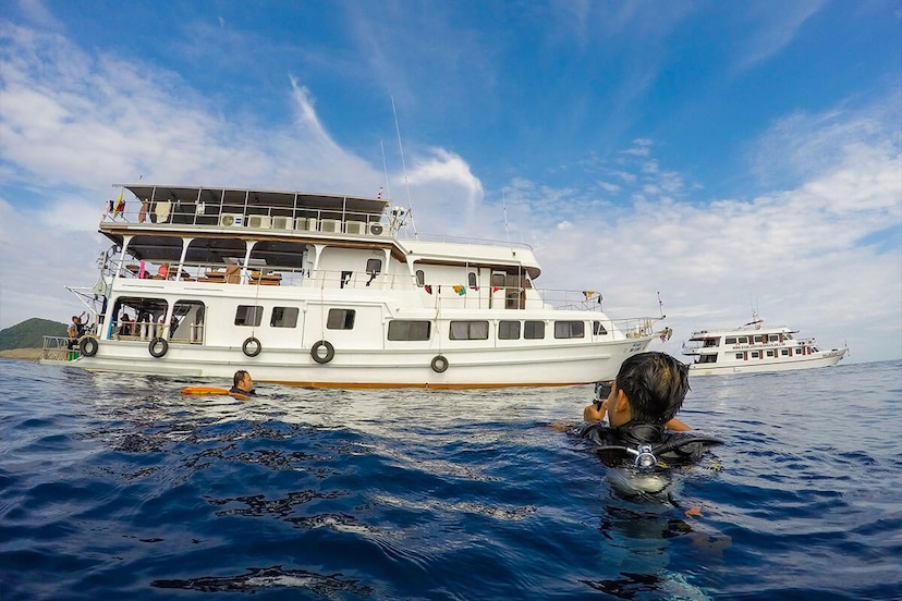 Camic liveaboard side view