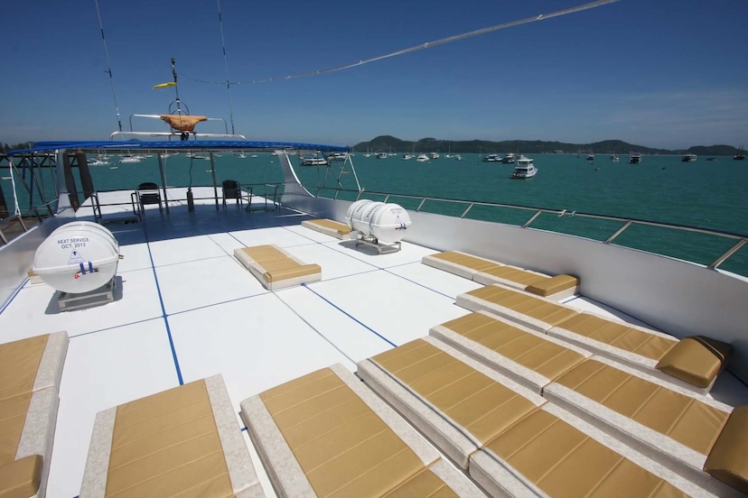 MV Pawara's sundeck